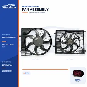 Radiator Cooling Fan Assembly for Mercedes-Benz W223 600W 2239060700 Bulk Supply