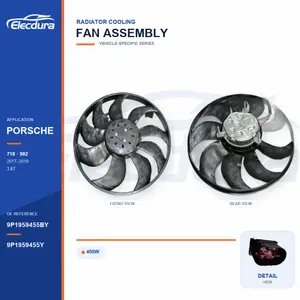 Radiator Cooling Fan for Porsche 982 / 718 400W 9P1959455BY Bulk Supply