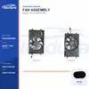 Rakitan kipas pendingin radiator untuk Volkswagen Golf 7 / MQB 400W 5Q0121203AA Pasokan Massal