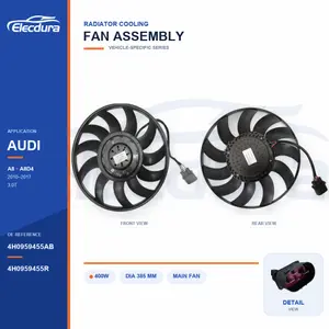 Radiator Cooling Fan for Audi A8 D4 400W 4H0959455AB Bulk Supply