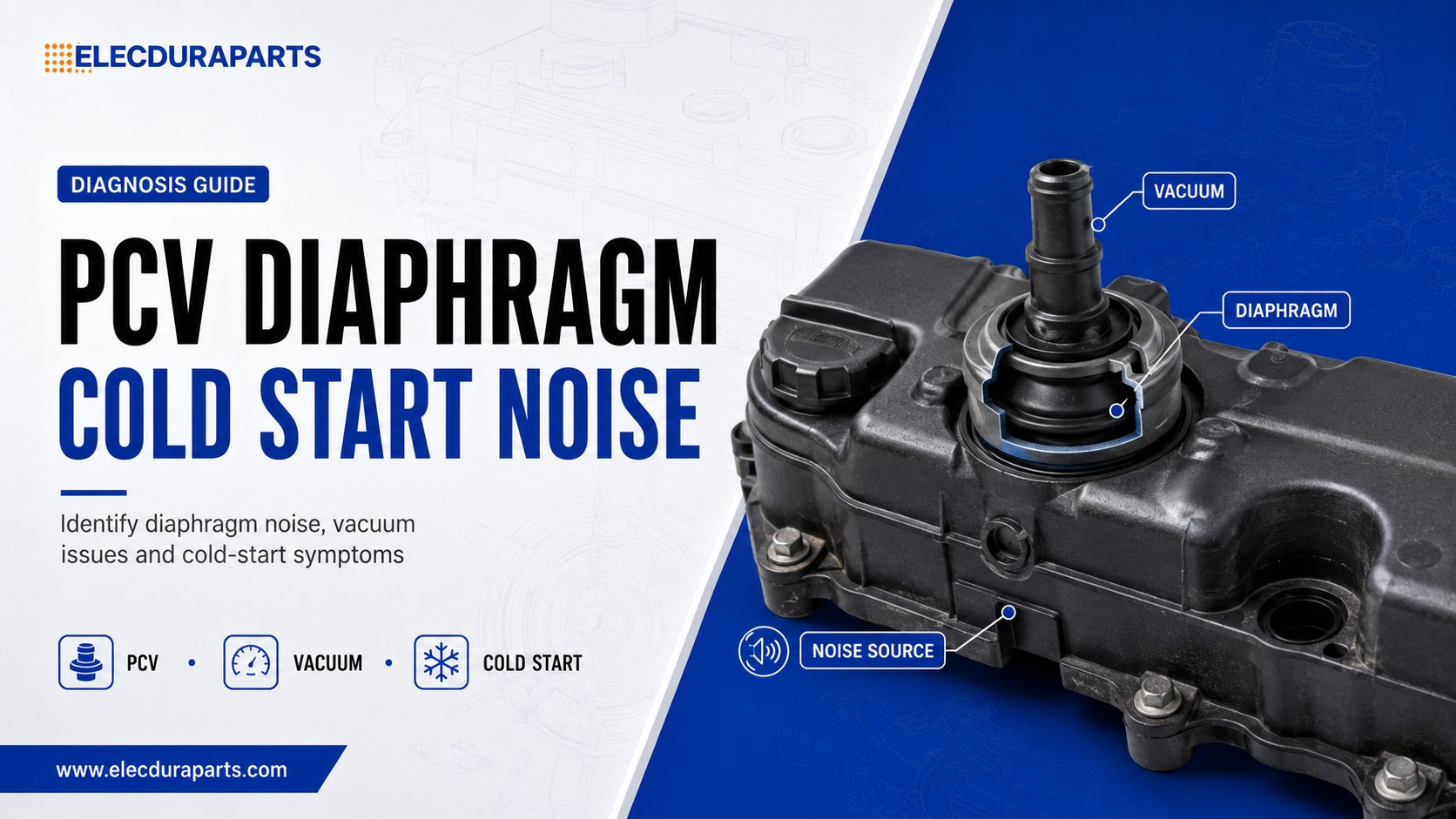 PCV Diaphragm Failure During Cold Start: Vacuum and Noise Evidence