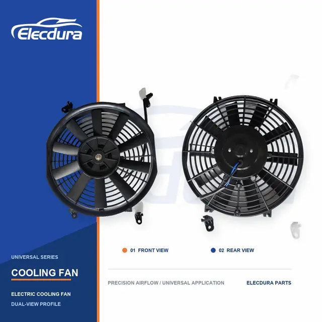 Universel Ventilateur de refroidissement de radiateur Lame droite de 10 pouces 220W Vente en gros