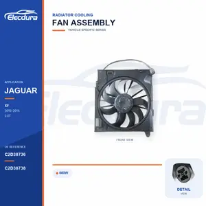 Radiator Cooling Fan Assembly for Jaguar XF / XJ-XJR 600W C2D38736 Bulk Supply