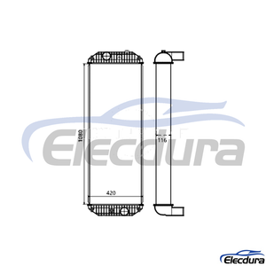 372-8883 CAT E349D2/349D2L Radiator