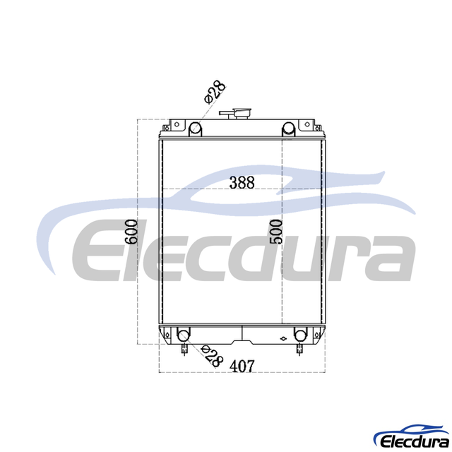 271-7047 Caterpillar E303C Water Tank Radiator