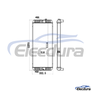 245-9359 CAT E330D/336D Radiator