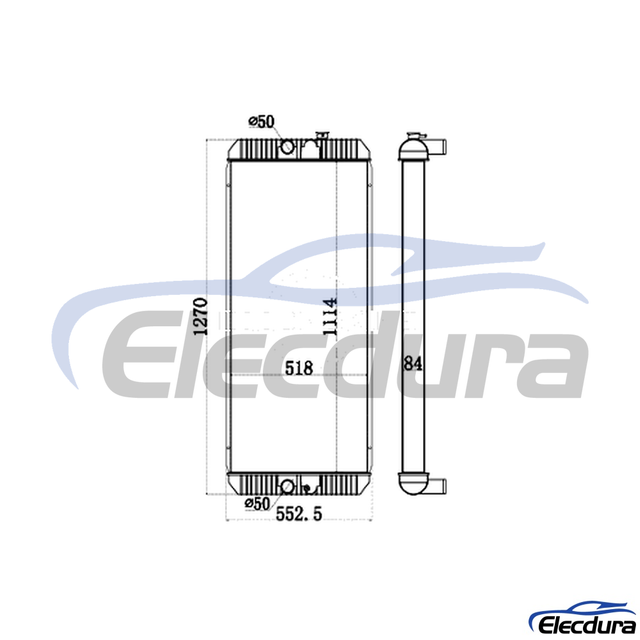 245-9359 CAT E330D/336D Radiator