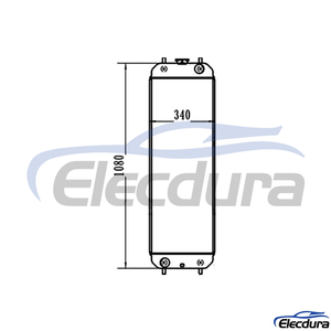 XB00001928 HITACHI ZX200-5G Radiator