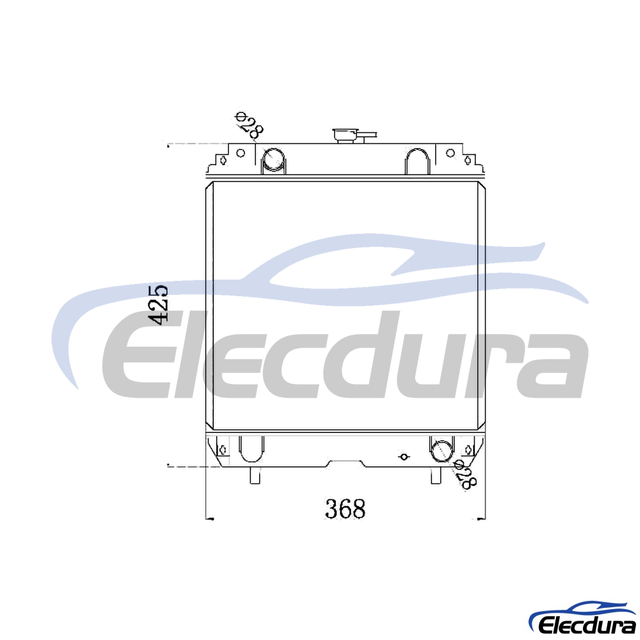4428333 HITACHI EX30 Radiator