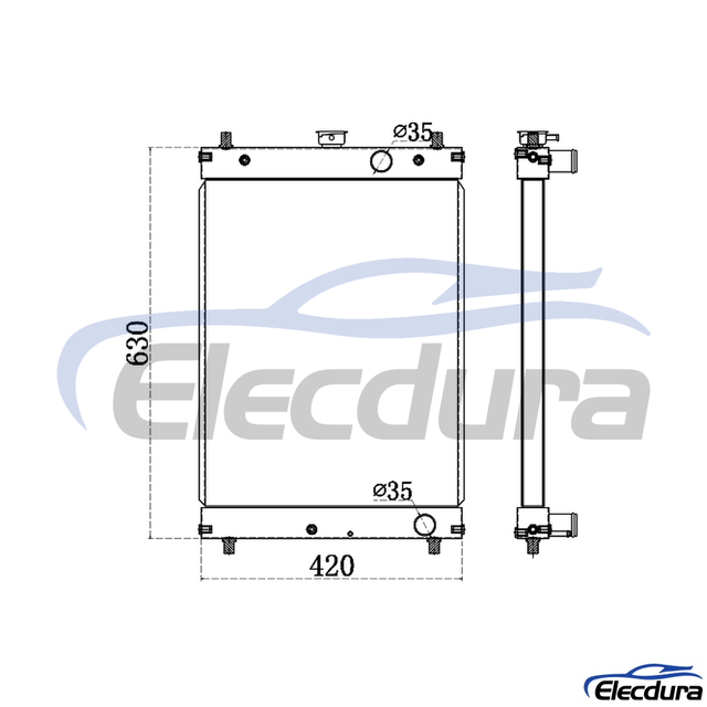 4416186 Hitachi EX35/EX30U-1 Water Tank Radiator