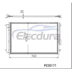 97606S9100 Kia Telluride 2020-2024 Condensator A/C