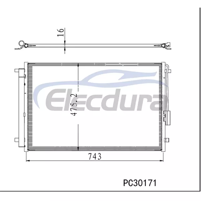 97606S9100 Kia Telluride 2020-2024 A/C kondensator