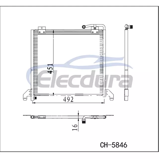 4635000654 Mercedes-Benz W463 2005-2018 A/C Condenser
