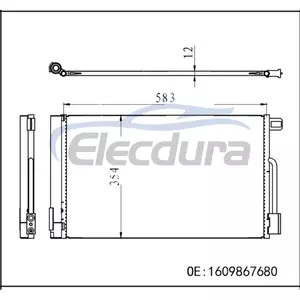 1609867680 Citroen Fiat Punto 199_ 2012-2013 kl&iacute;makondenz&aacute;tor