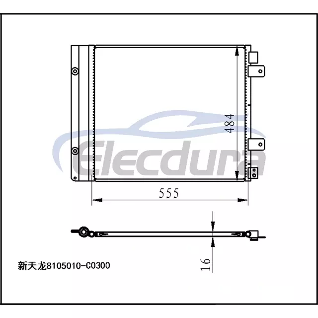 8105010-C0300 Dongfeng Tianlong A/C Condenser