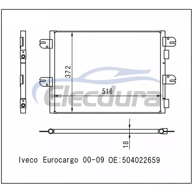 504022659 Iveco Eurocargo 2000-2009 A/C Condenser