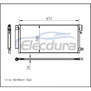 95465726 Chevrolet Trax 2013-2014 A/C Condenser
