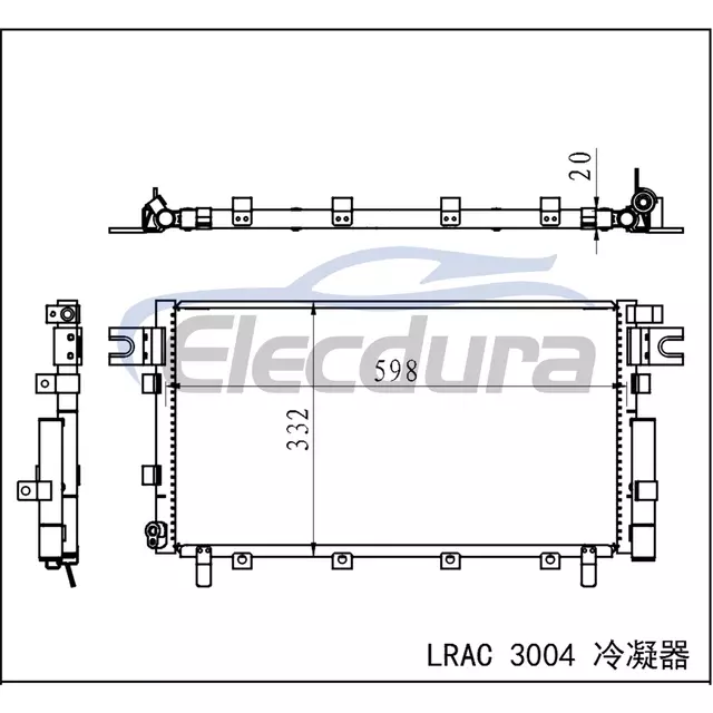 8105100XK80XC Great Wall Hover H5 2011+ A/C-Kondensatorbaugruppe