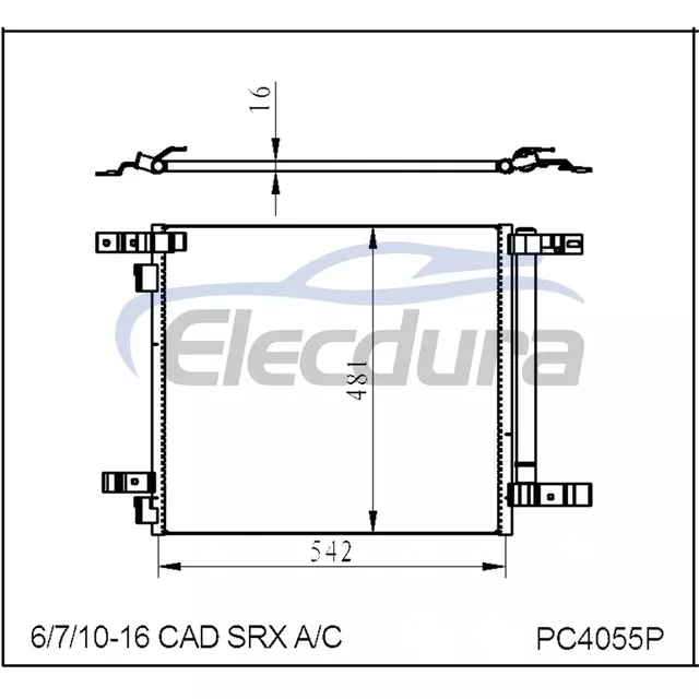 20981270 Cadillac SRX 2010-2016 A/C kondenz&aacute;tor