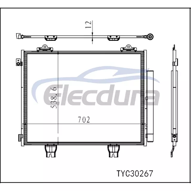 80100-T90-A01 Honda Pilot 2023-2024 A/C Condenser Assembly
