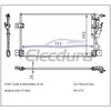 F7DH19712AA Ford Taurus 1997-2007 A/C Condenser 16mm Core