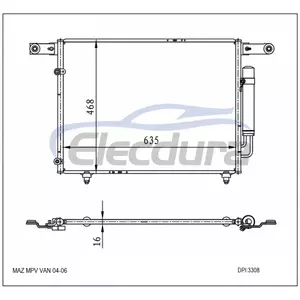 LE4761480 Mazda MPV Van 2004-2006 A/C Condenser
