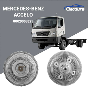 Cooling fan clutch assembly compatible with Mercedes-Benz Accelo 715 models from 2003 to 2005