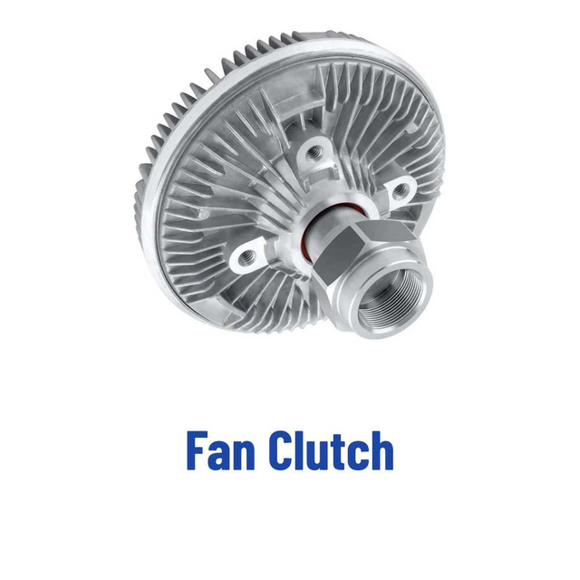 Fan clutches for heavy-duty engine cooling fan control