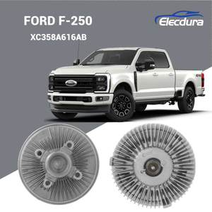 Wholesale factory view of XC358A616AB mechanical fan clutch for Ford F-250 and F-350 heavy-duty trucks.