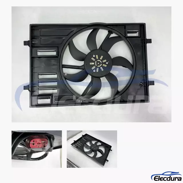 فولكس واجن جولف / جولف GTI / جولف R / Alltrack / SportWagen / e-Golf مجموعة مروحة تبريد المبرد بدون فرش...