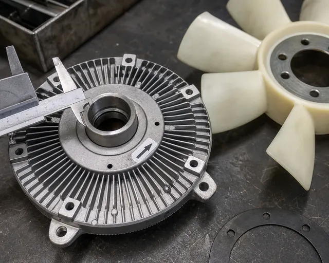 Fan clutch pilot bore and rotation fitment inspection