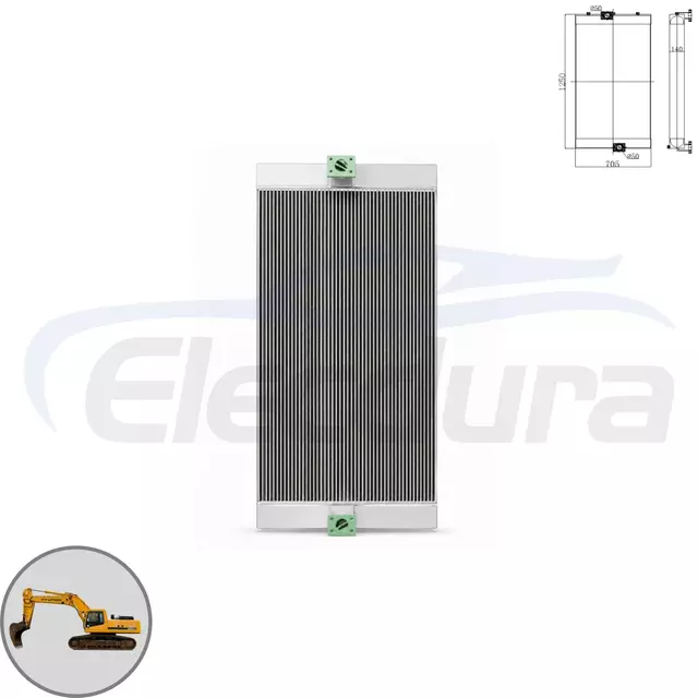Hyundai R480LC-9S hidraulika olajhűtő 11QB-45030 nagykereskedelmi sz&aacute;ll&iacute;t&oacute;