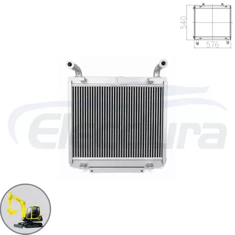 Heavy duty Hyundai R55W-7 oil cooler 11M8-40032 B2B wholesale - high quality aftermarket hydraulic radiator with private label services for global importers.
