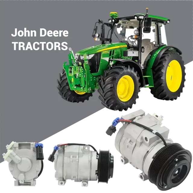 RE284680 John Deere A/C compressor aftermarket replacement for wholesale equipment parts supply