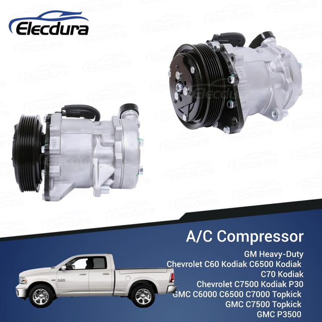 55056335AA 7H15 AC compressor wholesale for GMC C7500 Topkick and Chevy Kodiak.