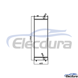 4654972 Hitachi ZX650-3/670-3 Water Tank Radiator Core