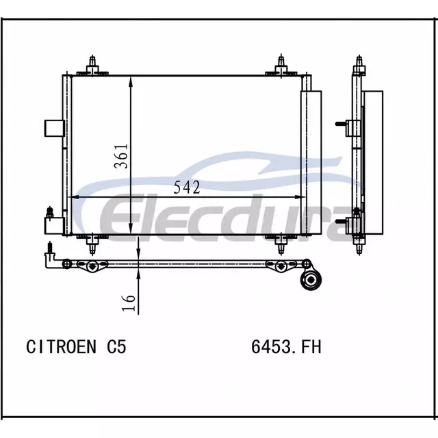 6453.FH Citroen C5 2001-2004 A/C Condenser