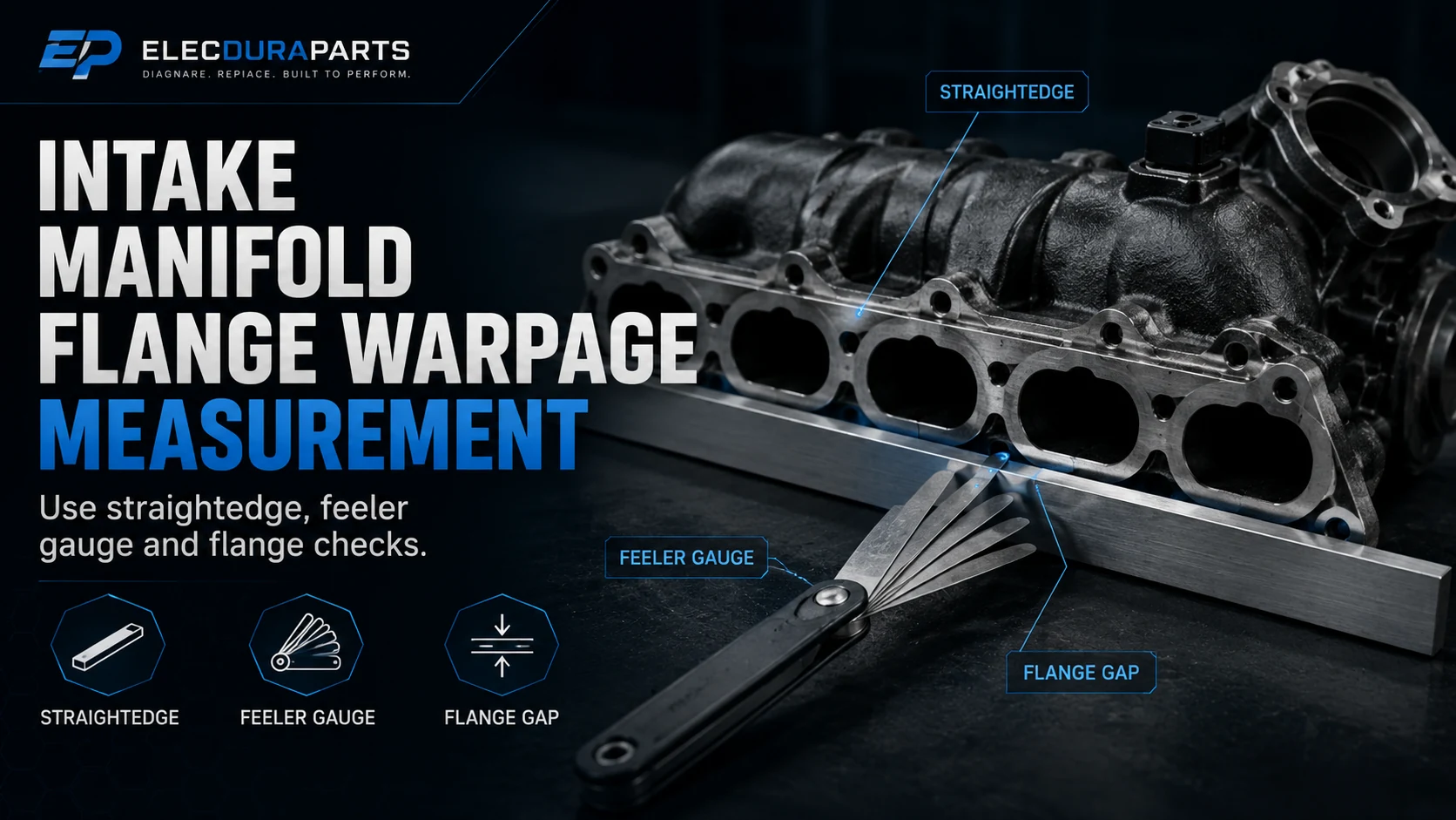 Composite Intake Manifold Flange Warpage: Straightedge and Sealing-Surface Checks