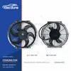 Universal Radiator Cooling Fan 10 Inch Chrome Plated Curved Blade 80W Wholesale