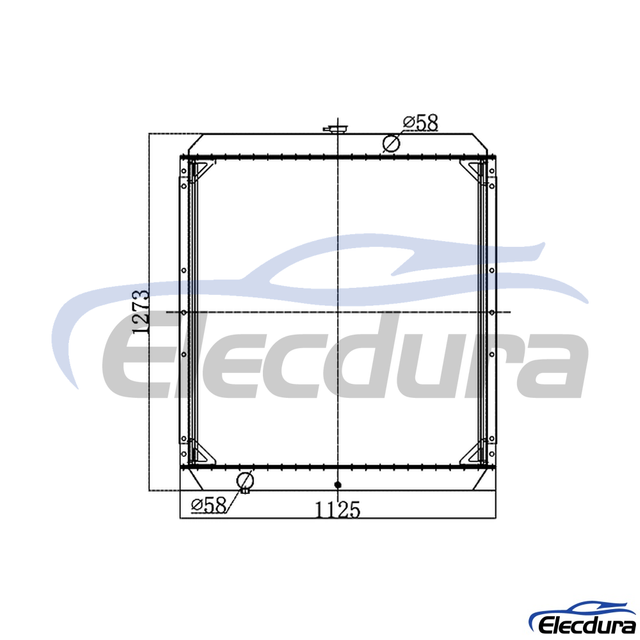 202-00077E Doosan DH500-7 Water Tank Radiator