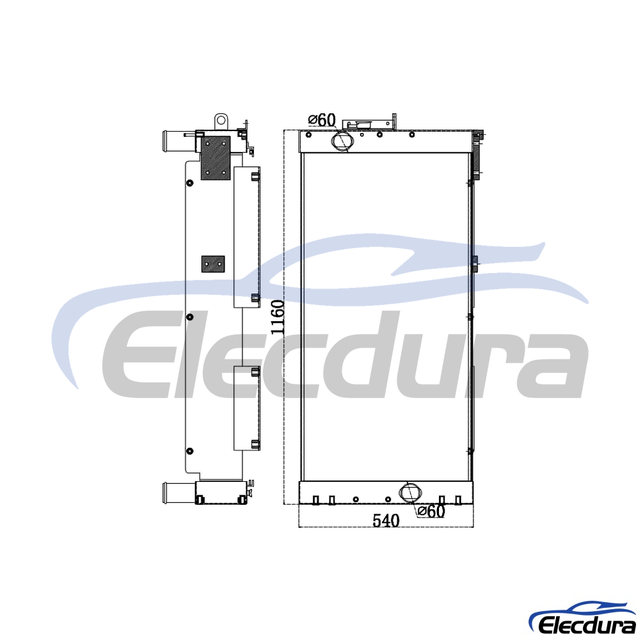 11Q9-40523 HYUNDAI R335-9 R320LC-9 Radiator