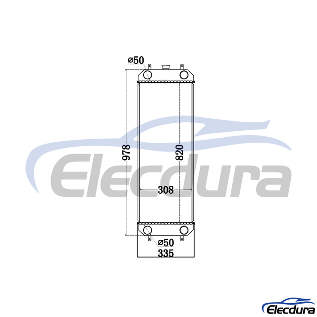 4668378 Hitachi ZX120-3 Water Tank Radiator Core