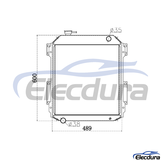 4217469 Hitachi EX60-1 Water Tank Radiator