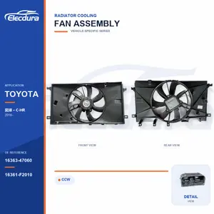 Radiator Cooling Fan Assembly for Toyota IZOA / C-HR 16363-47060 Bulk Supply
