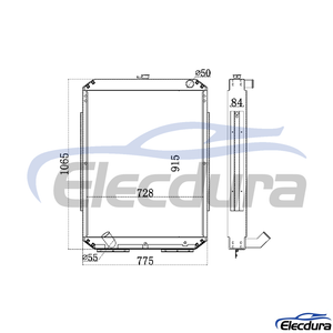 11N6-46400 Hyundai R215-7 Water Tank Engine Radiator