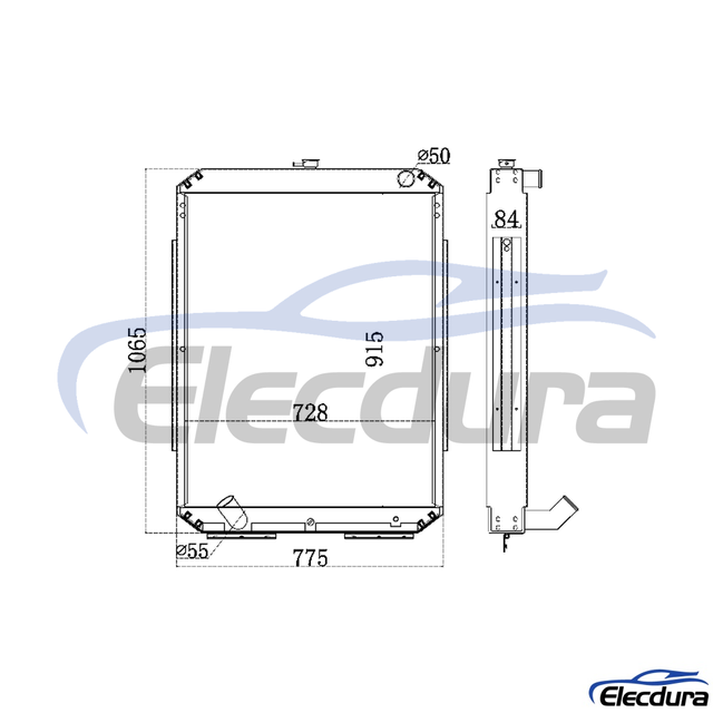 11N6-46400 Hyundai R215-7 watertankmotor Radiateur