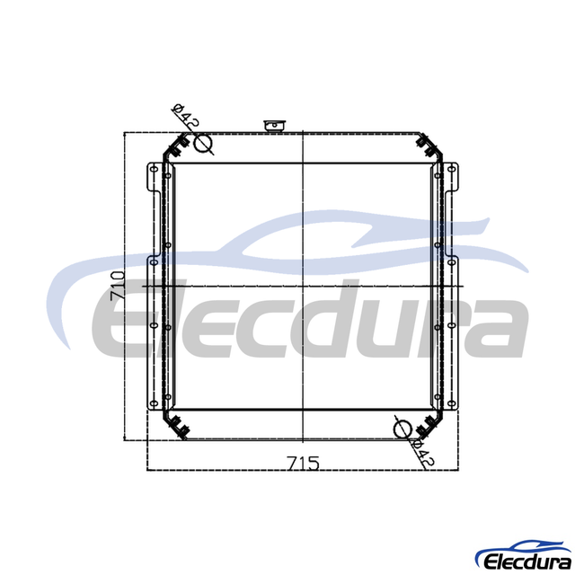 243-6260 Caterpillar E120B All-Aluminum Water Tank Radiator Core
