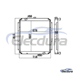 4365743 HITACHI EX120-5 Radiator