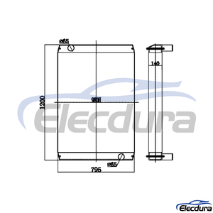 417-5127 CAT 980H Radiator