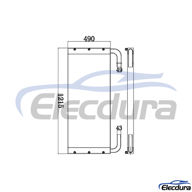 4448338 HITACHI ZX200-6 Radiator